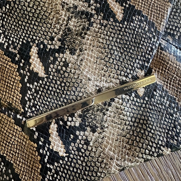 BCBGMAXAZRIA Faux Snakeskin Envelope Clutch - Picture 5 of 14